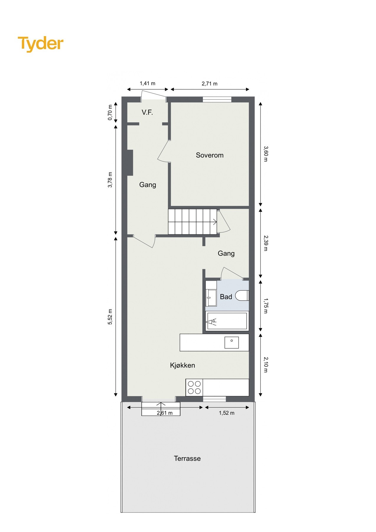Plantegning 1.etasje Galleribilde