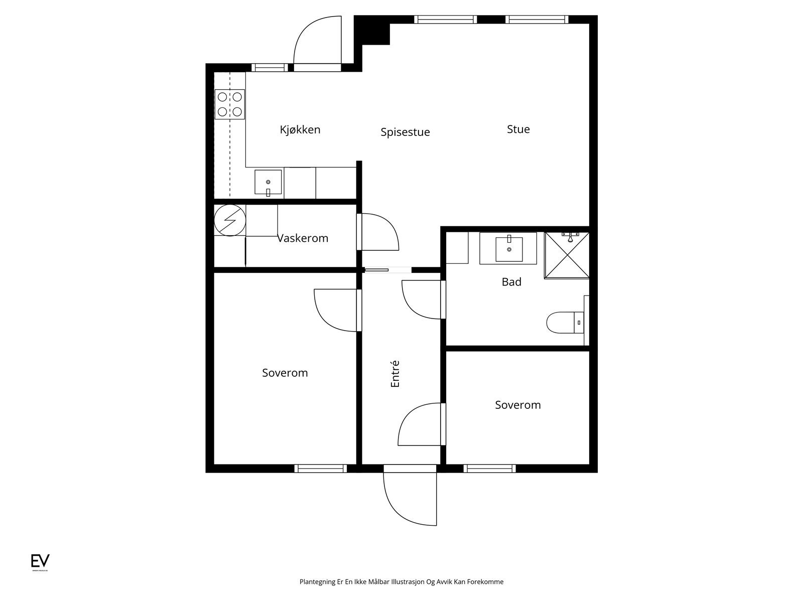 Plantegning Galleribilde