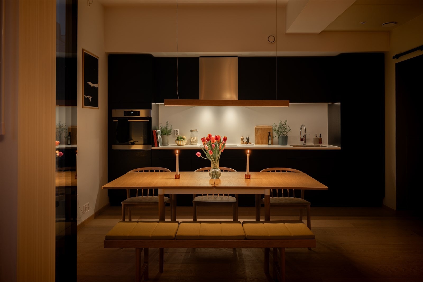 Her kan det inviteres til hyggelige middager. Galleribilde