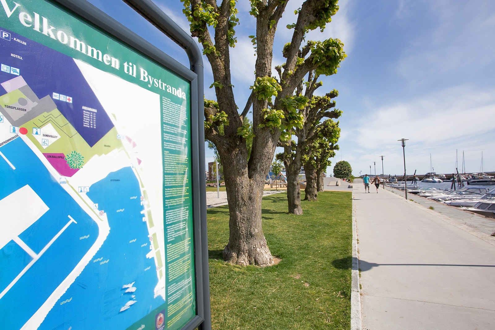 Skilt i området Galleribilde