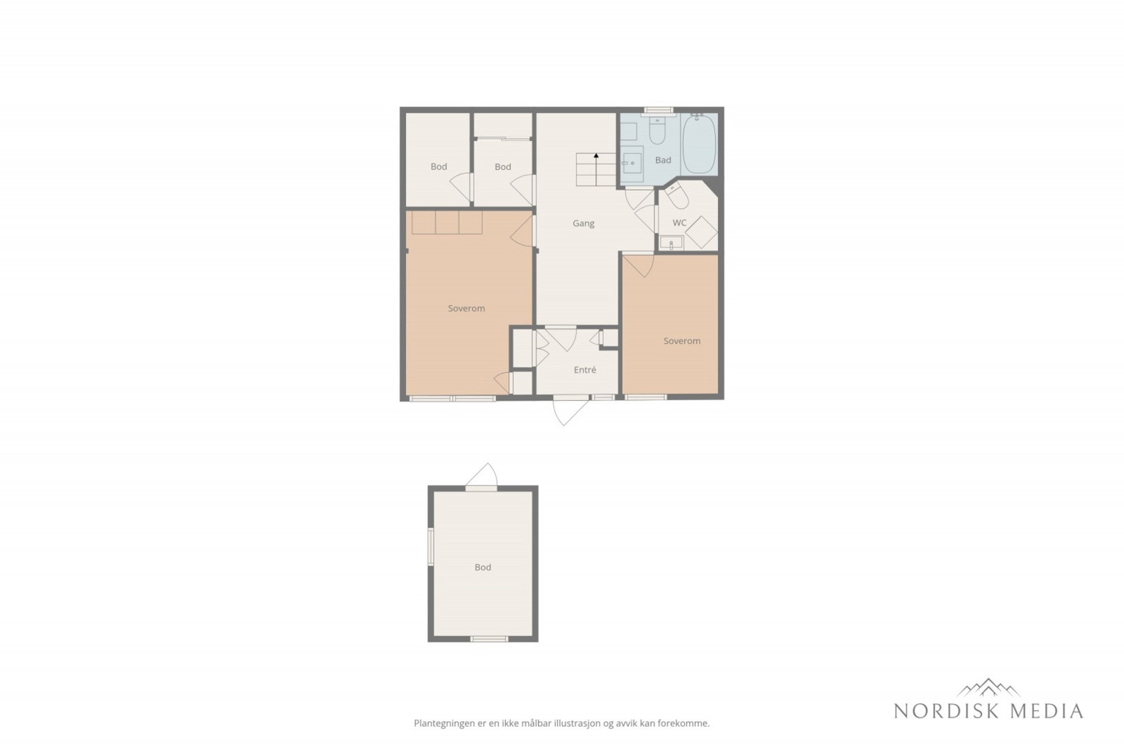 - Plantegning hovedetasje - Galleribilde