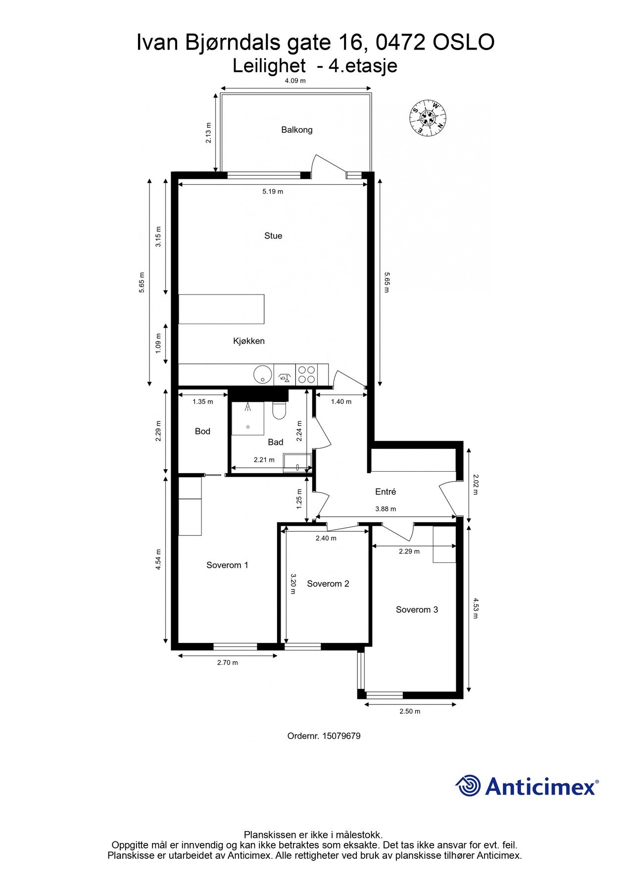 Aller først plantegning, så du får orientert deg litt. Galleribilde