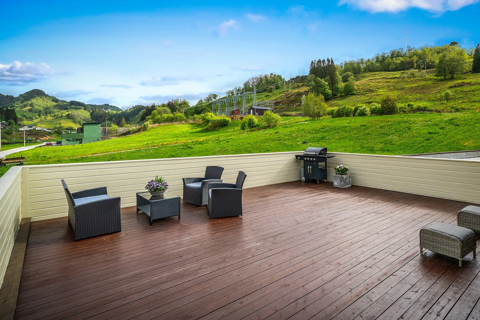 Her har man rikelig med plass å boltre seg på om sommeren. Galleribilde