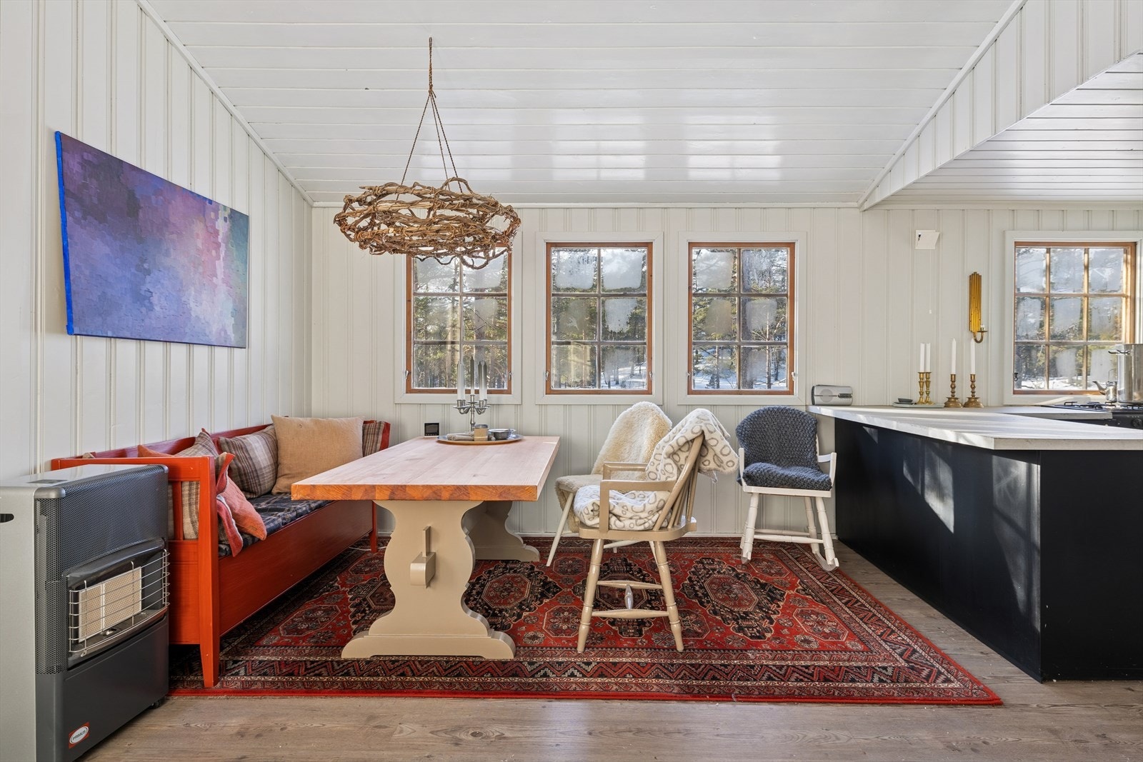 God plass rundt middagsbordet. Galleribilde