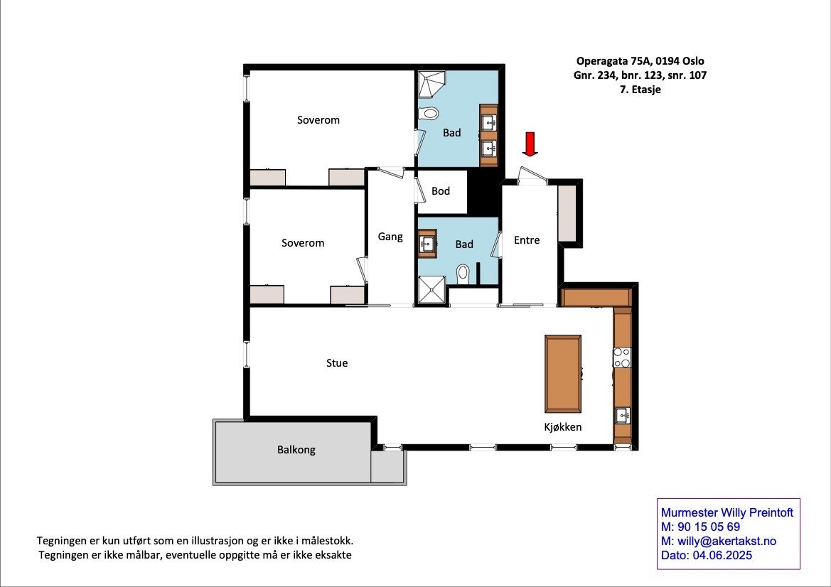 Plantegning. Galleribilde