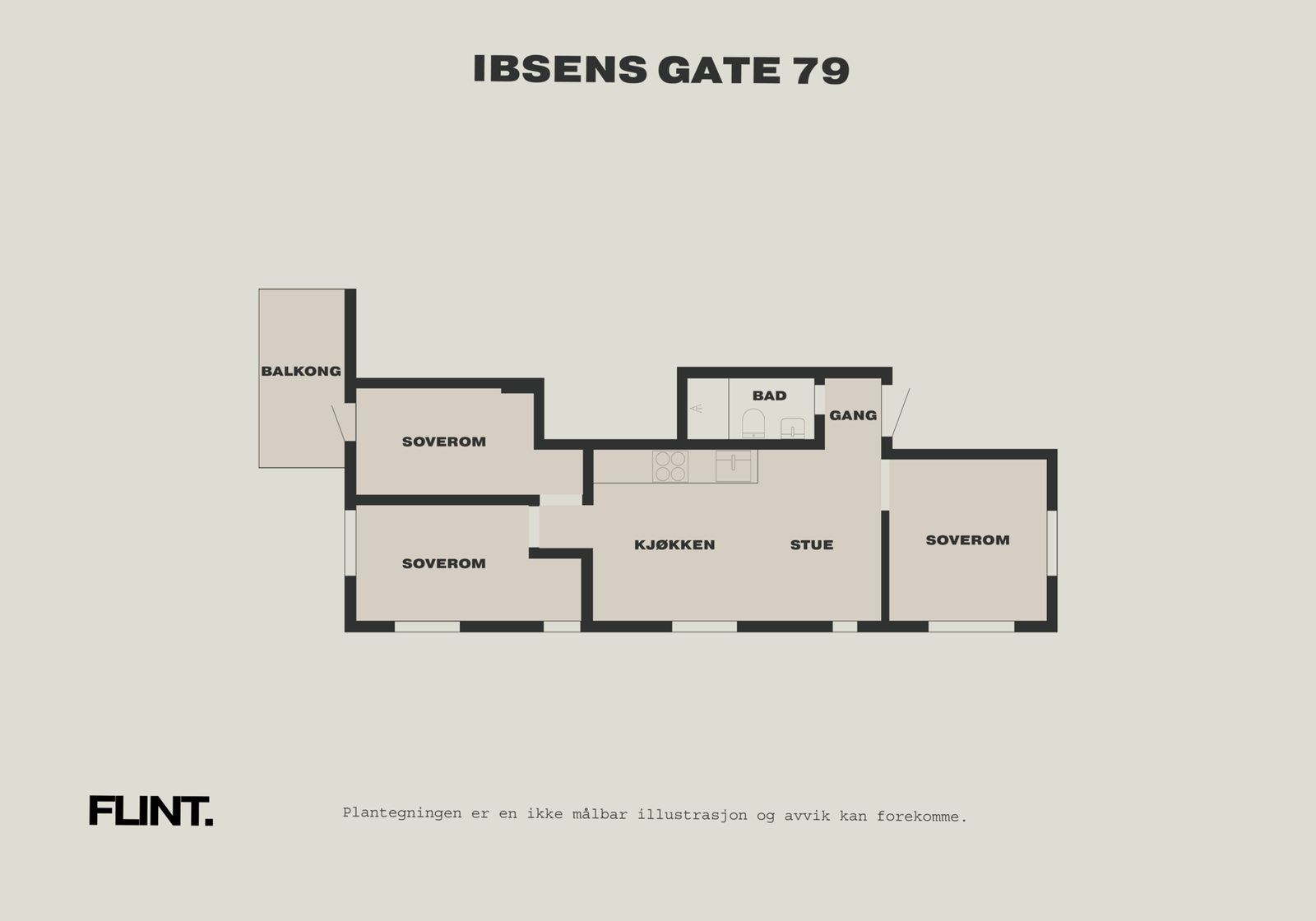 Planløsning (Altan som deles med tilstøtende seksjon) Galleribilde