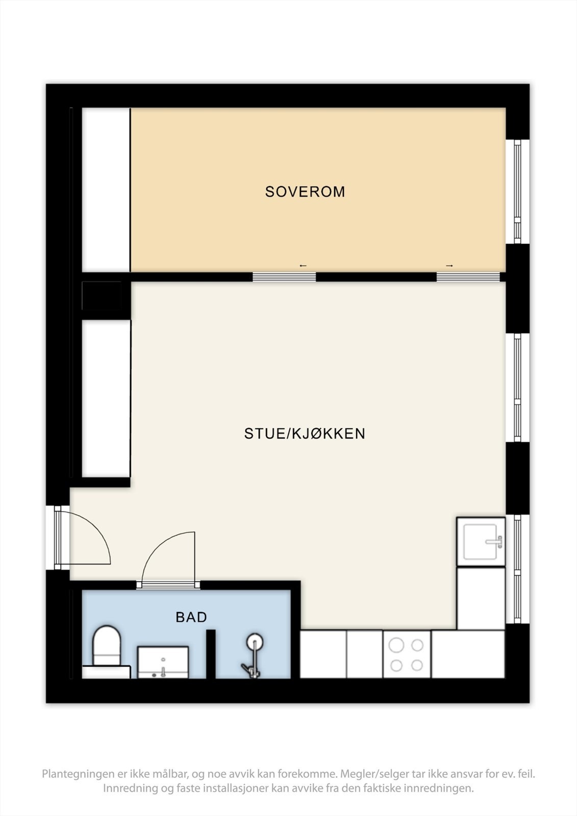 Plantegning 3. etasje Galleribilde
