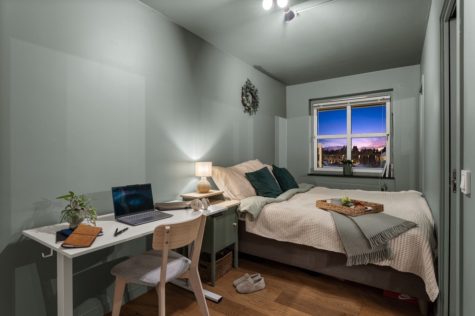 Kveldsstemning soverom Galleribilde