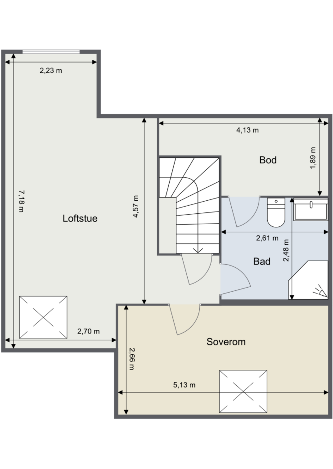 Plantegning 3.etg Galleribilde