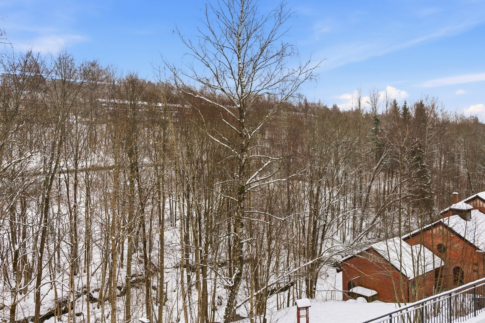 Utsikt fra balkongen Galleribilde