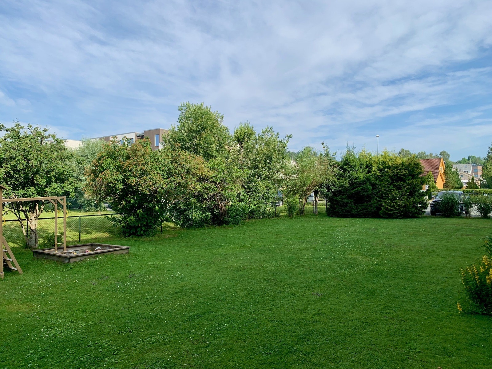 Stor og frodig plen. Galleribilde