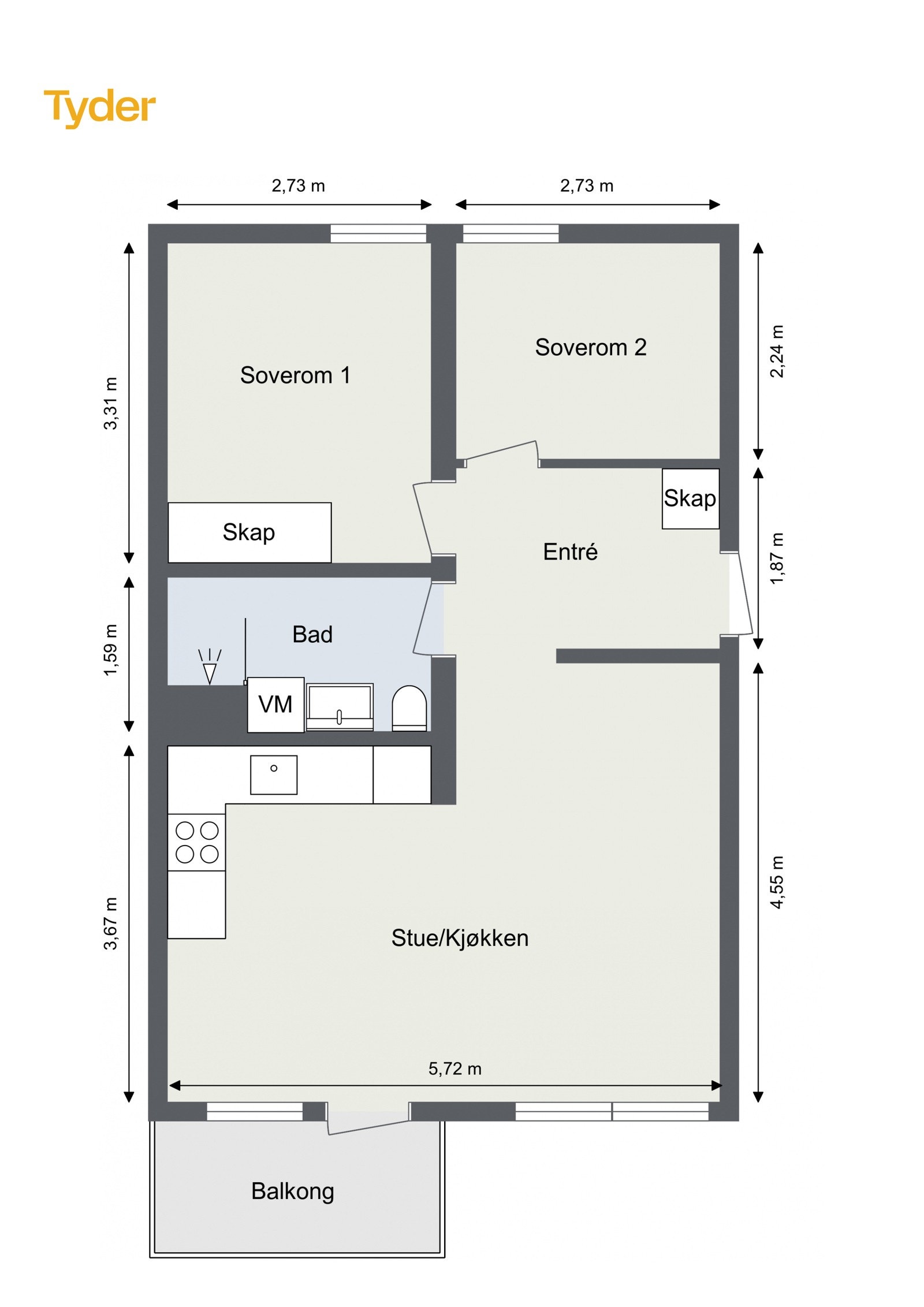 Plantegning. Galleribilde