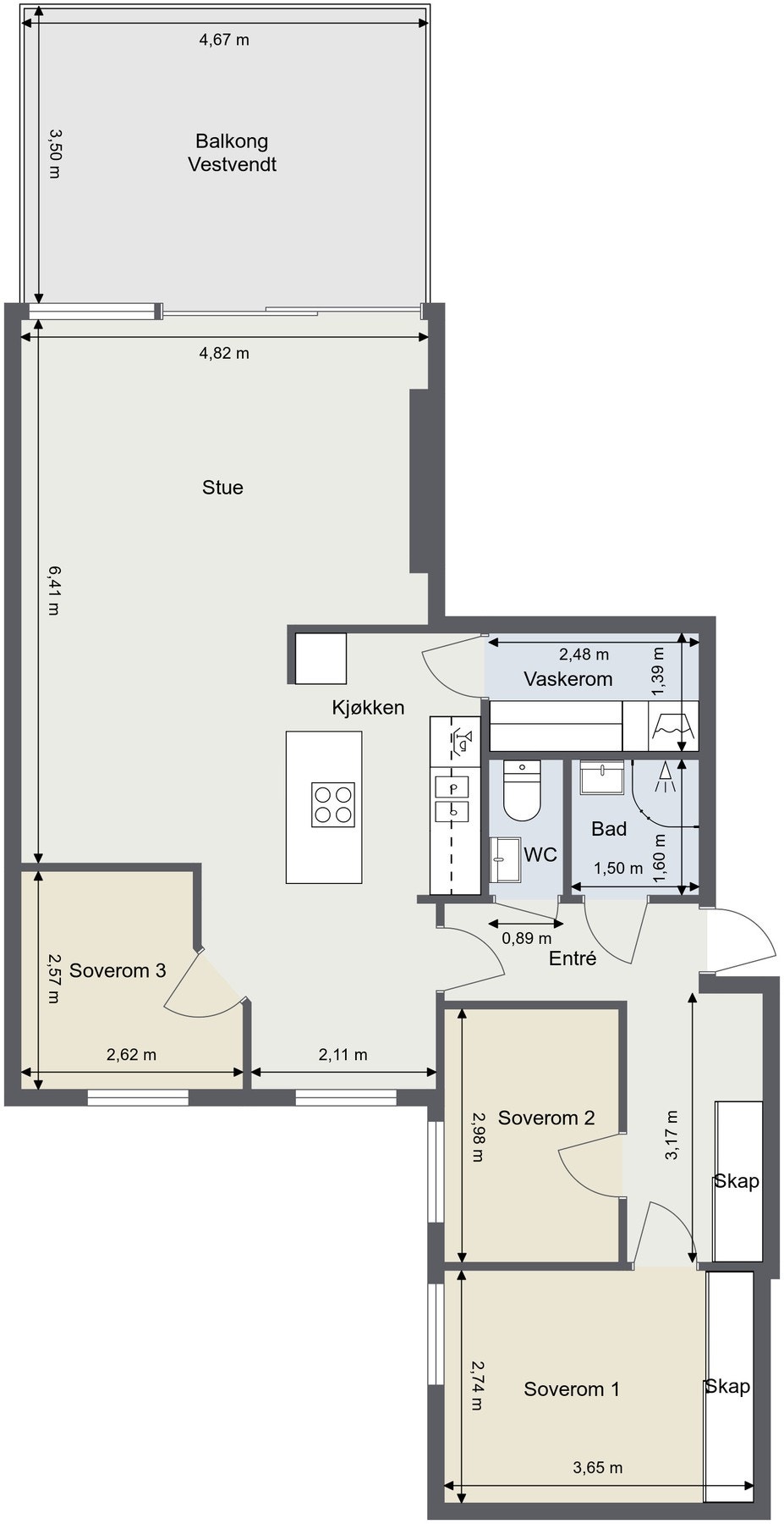 Plantegning Galleribilde