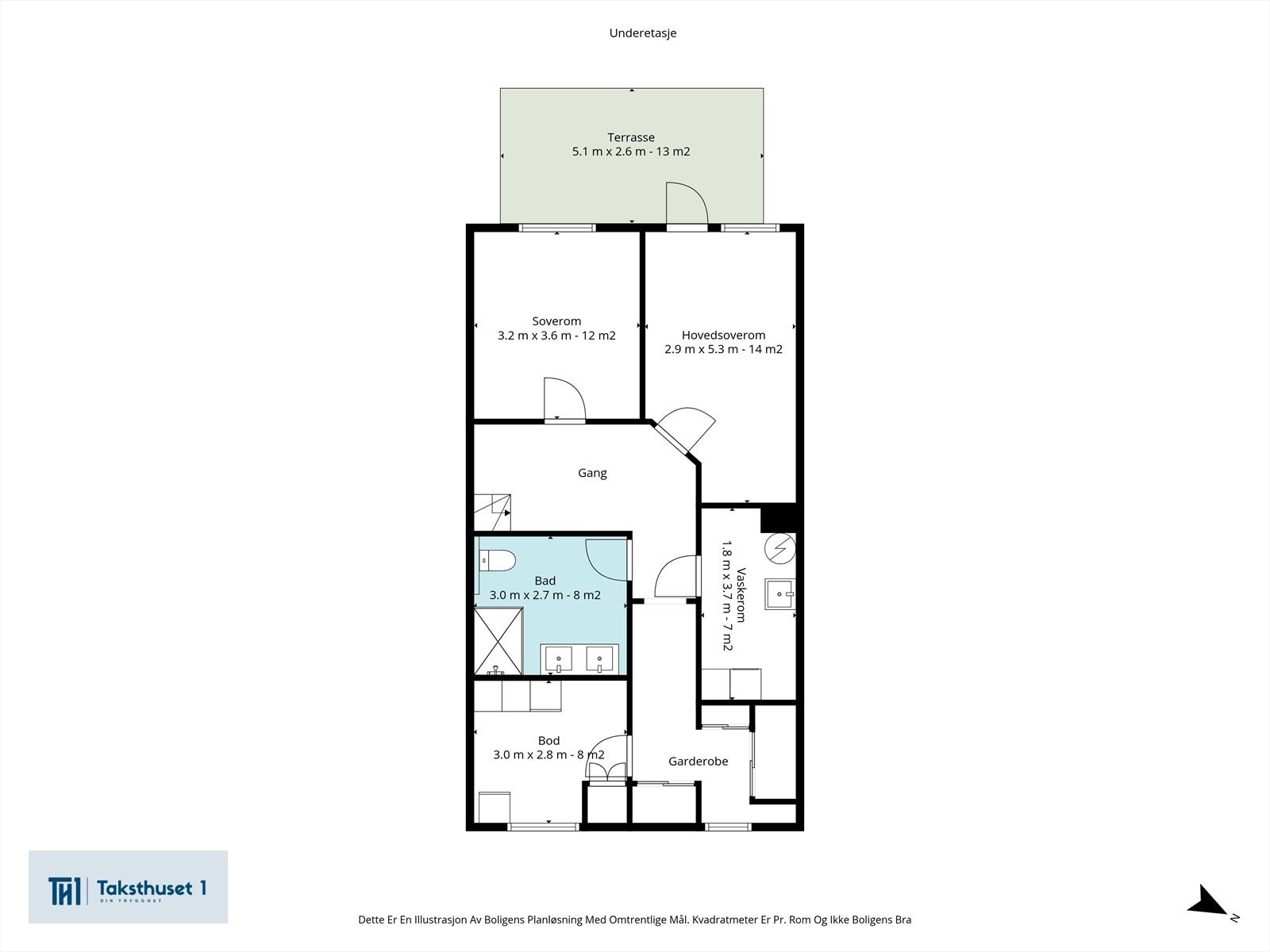Plantegning - U. etasje Galleribilde