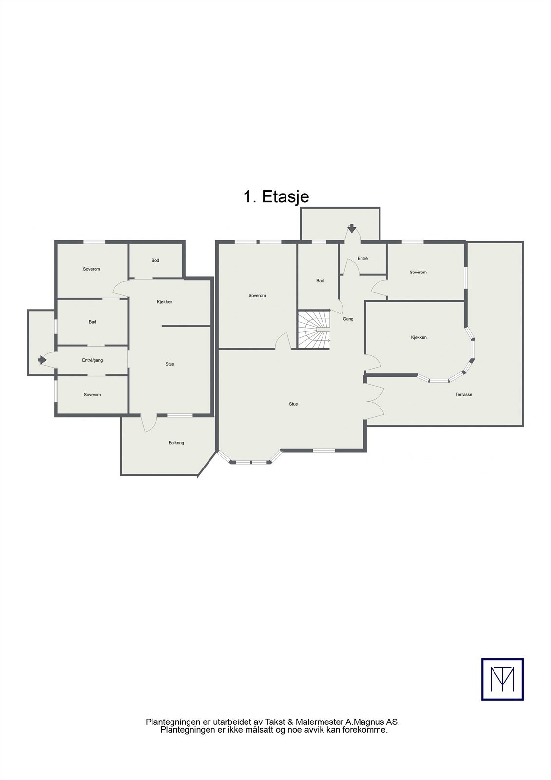 Plantegning. Galleribilde