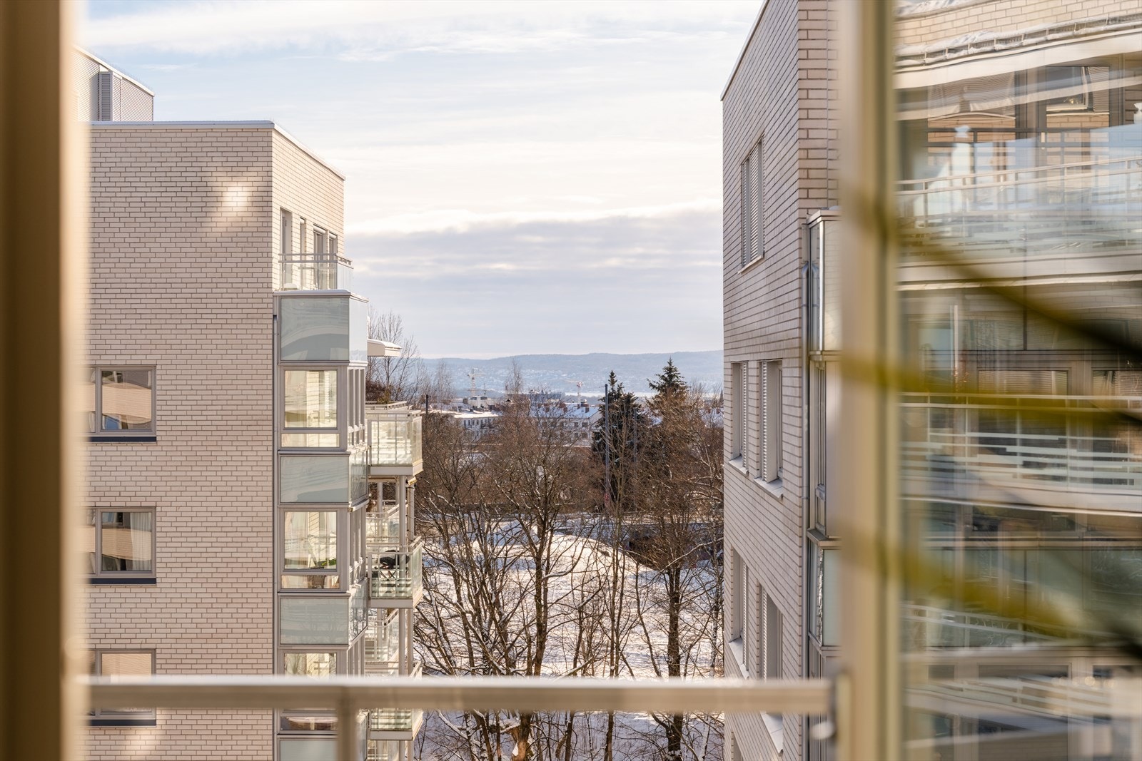 En utsikt som forandrer seg etter årstidene Galleribilde