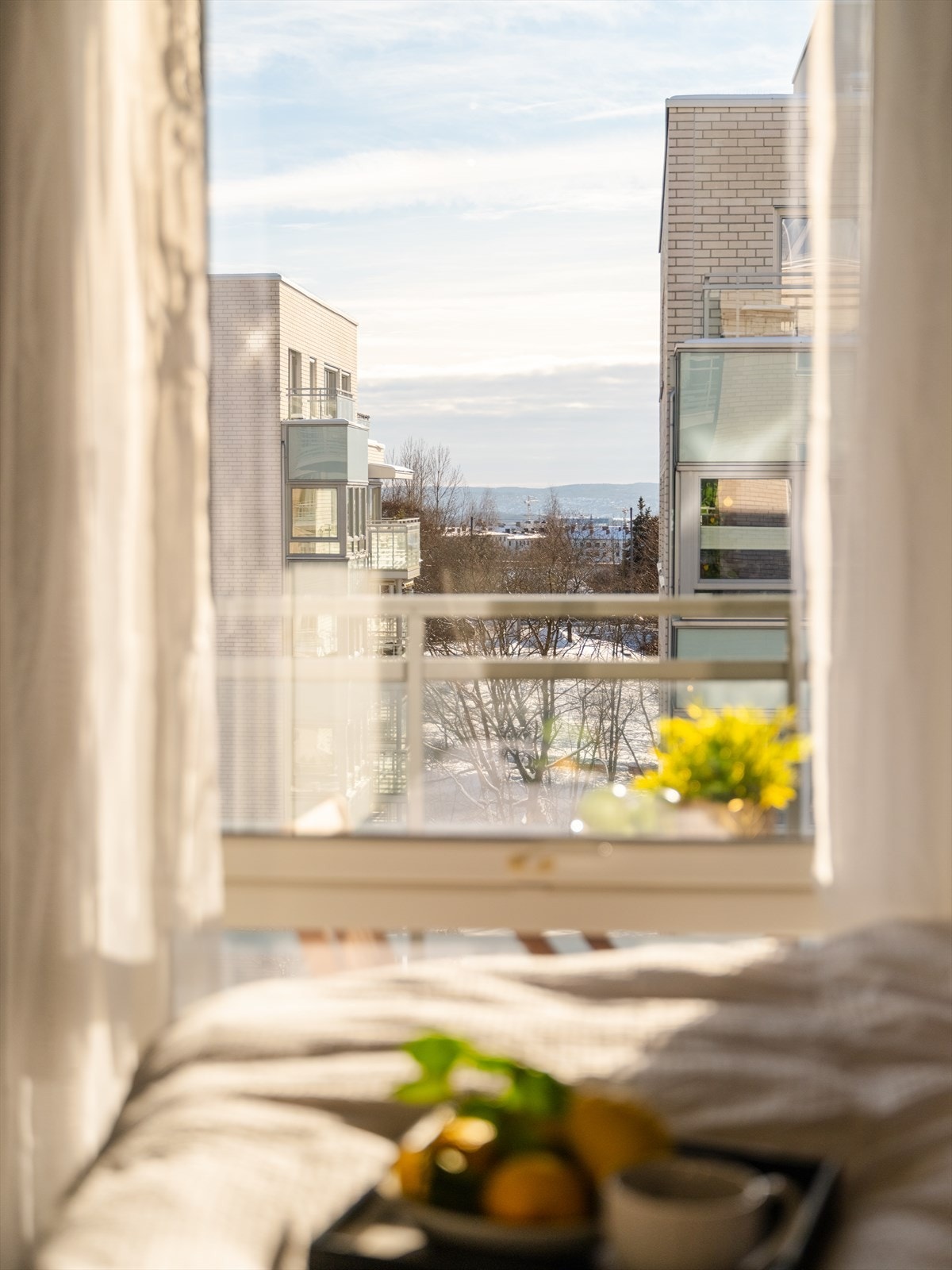 Flott utsikt fra soverommet Galleribilde