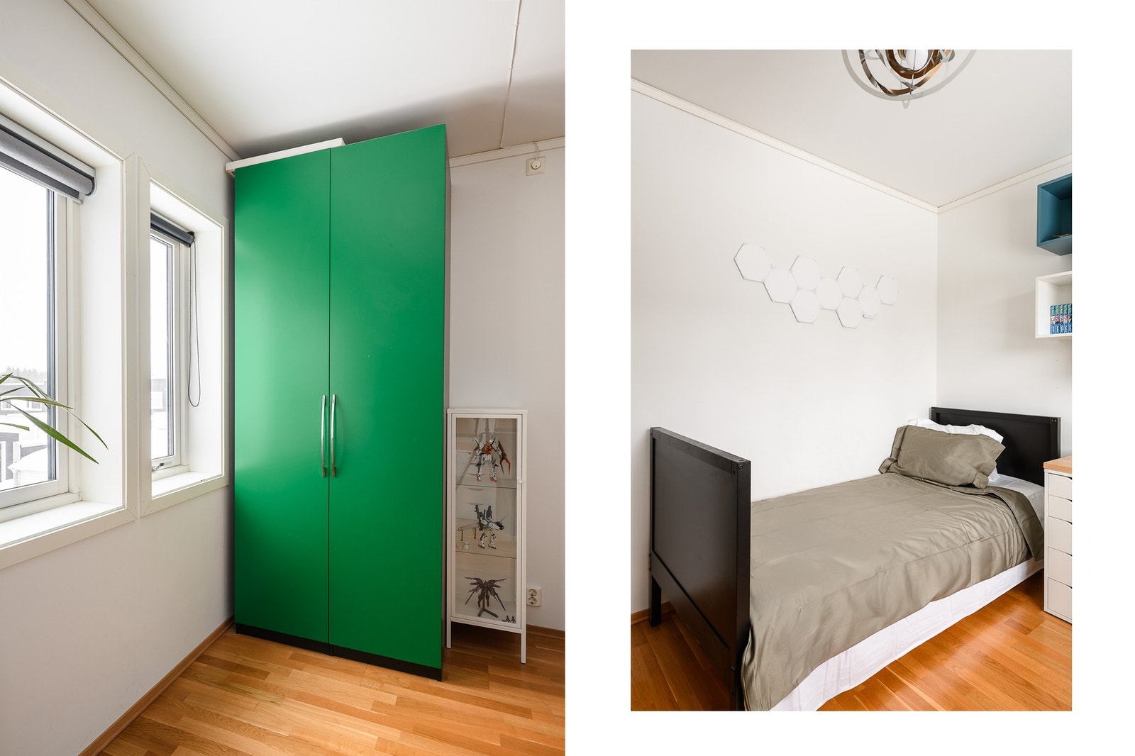 Alle soverommene har parkett på gulv og malte overflater på veggene. Galleribilde