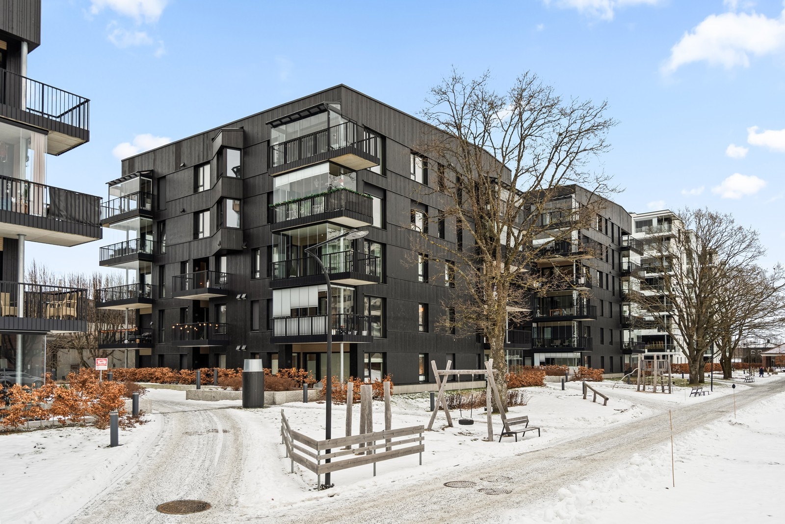 Boligkomplekset har en helhetlig og tiltalende utforming. Galleribilde