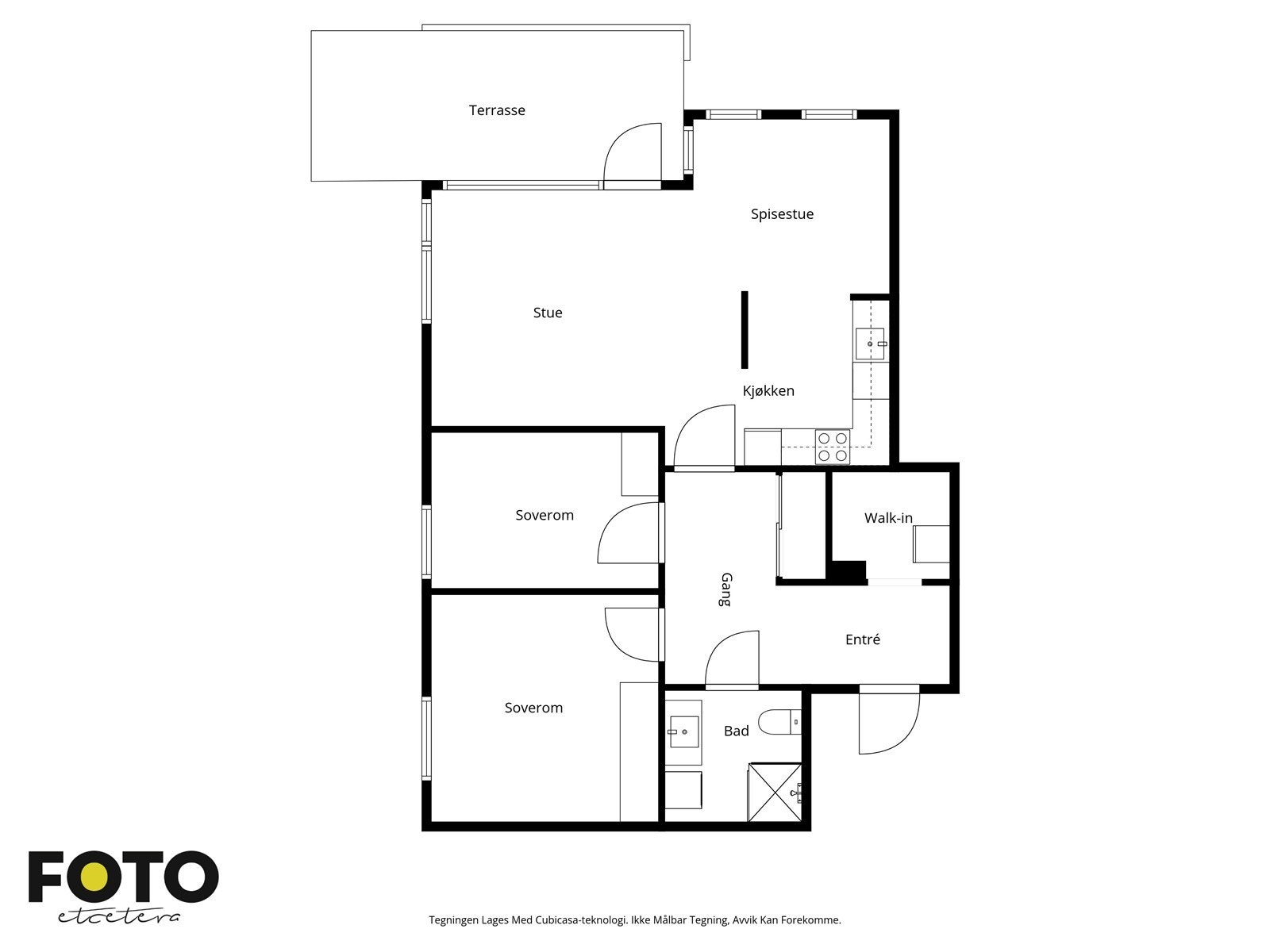 Veiledende plantegning - Ikke målbar Galleribilde