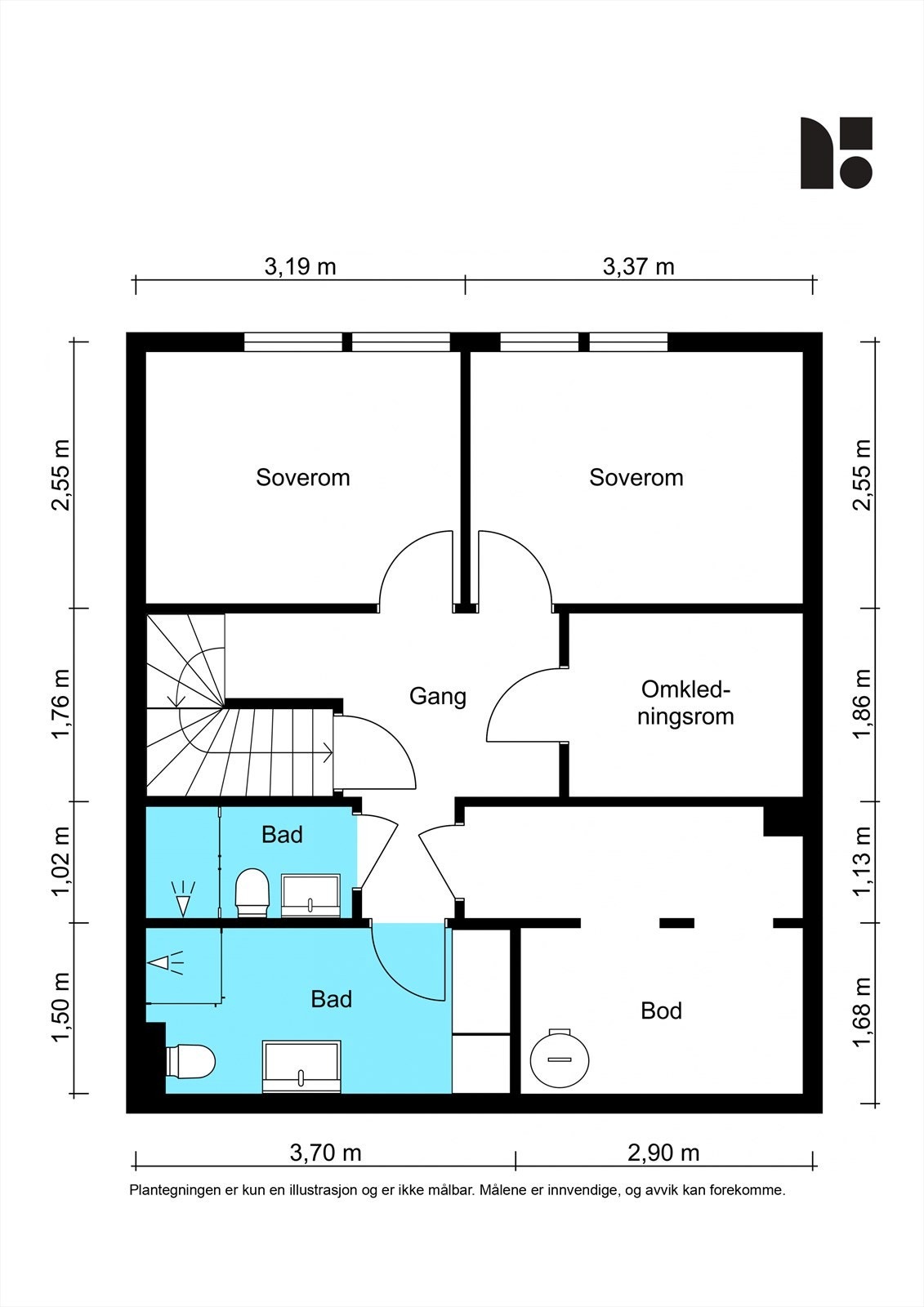 Plantegning 1. underetasje Galleribilde