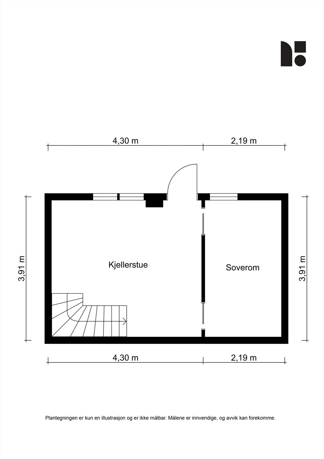 Plantegning 2. underetasje Galleribilde