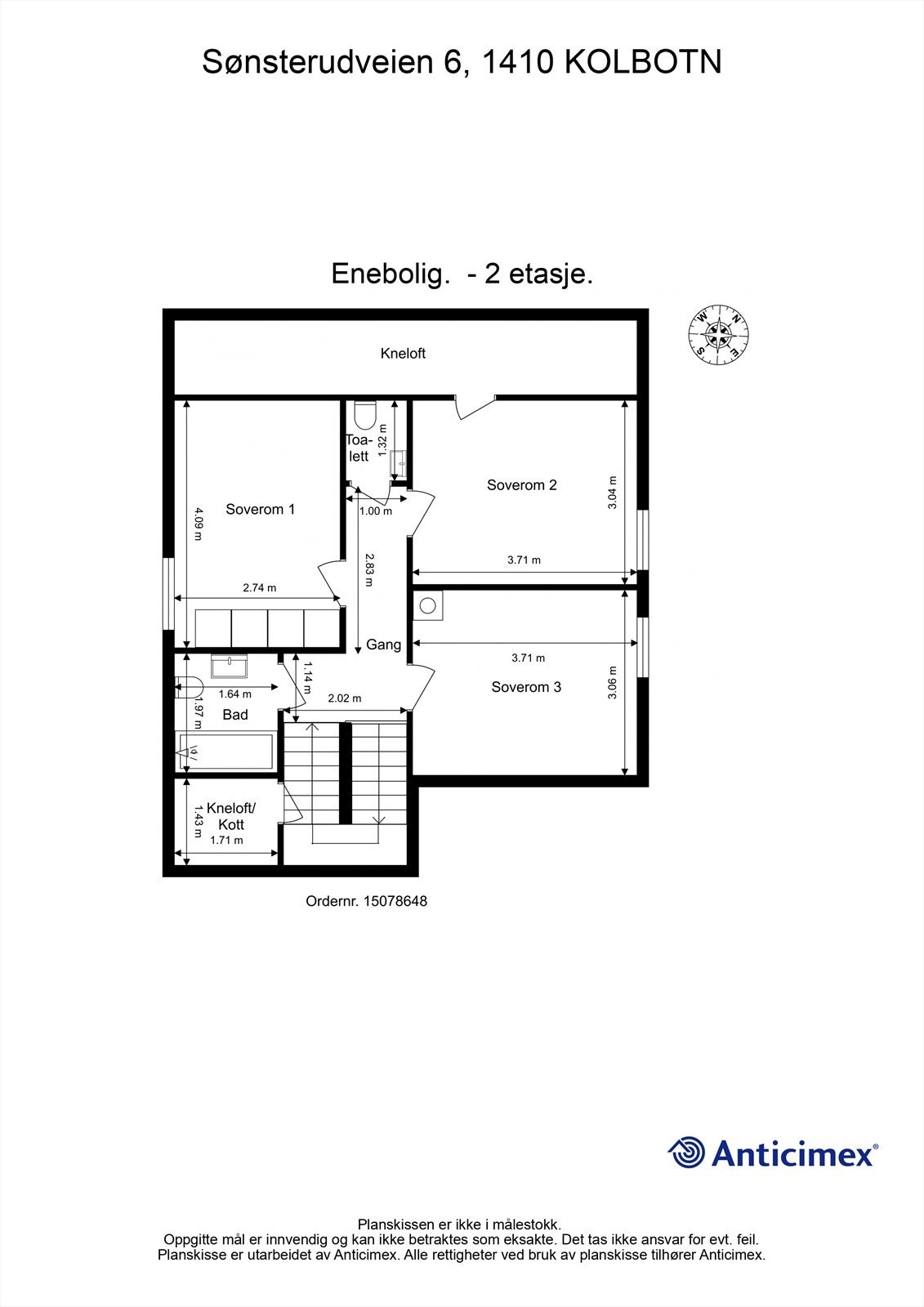 Plantegning 2 etasje Galleribilde