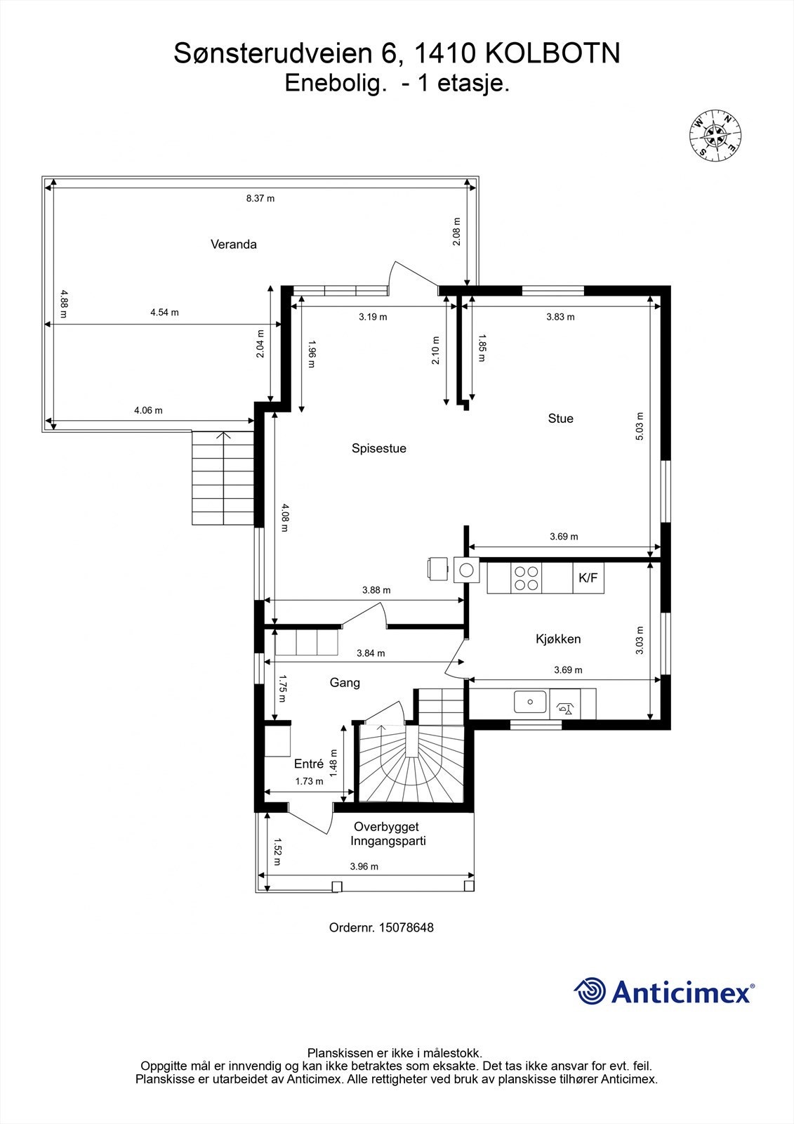 Plantegning 1 etasje Galleribilde