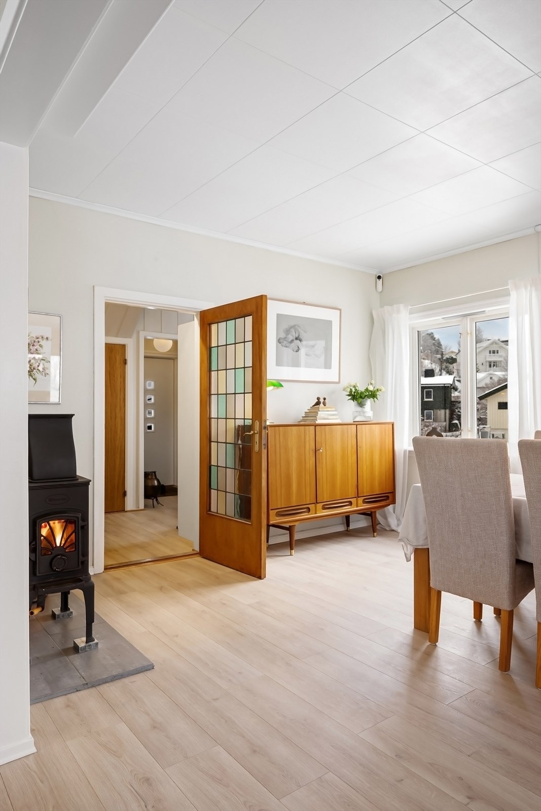 Vedkamin for kalde dager Galleribilde