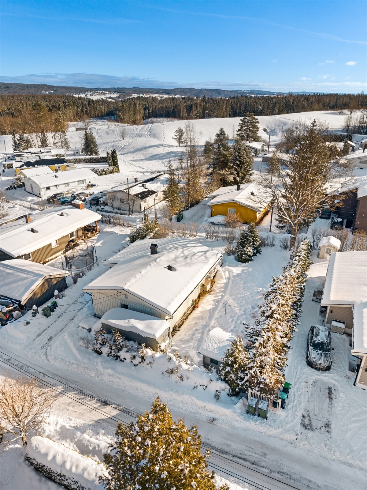 Om vinteren prepareres det skiløyper i Tæruddalen, med videre forbindelse inn i Romeriksåsen. Galleribilde