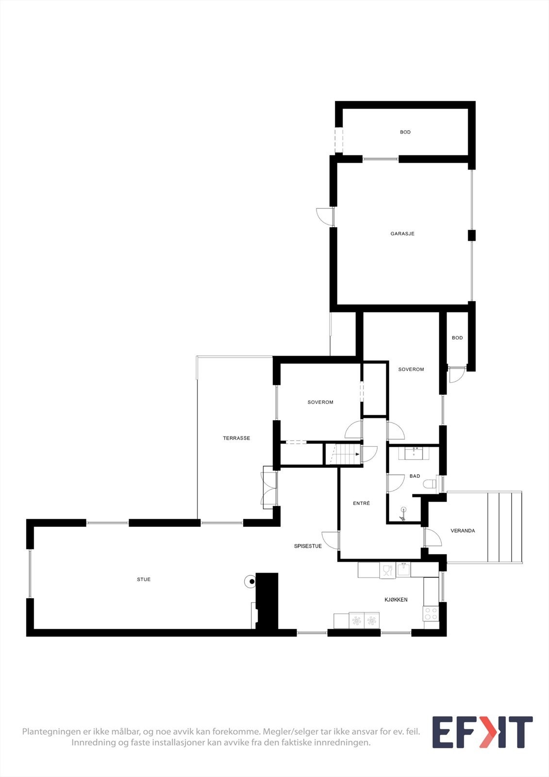 Plantegning hovedplan Galleribilde