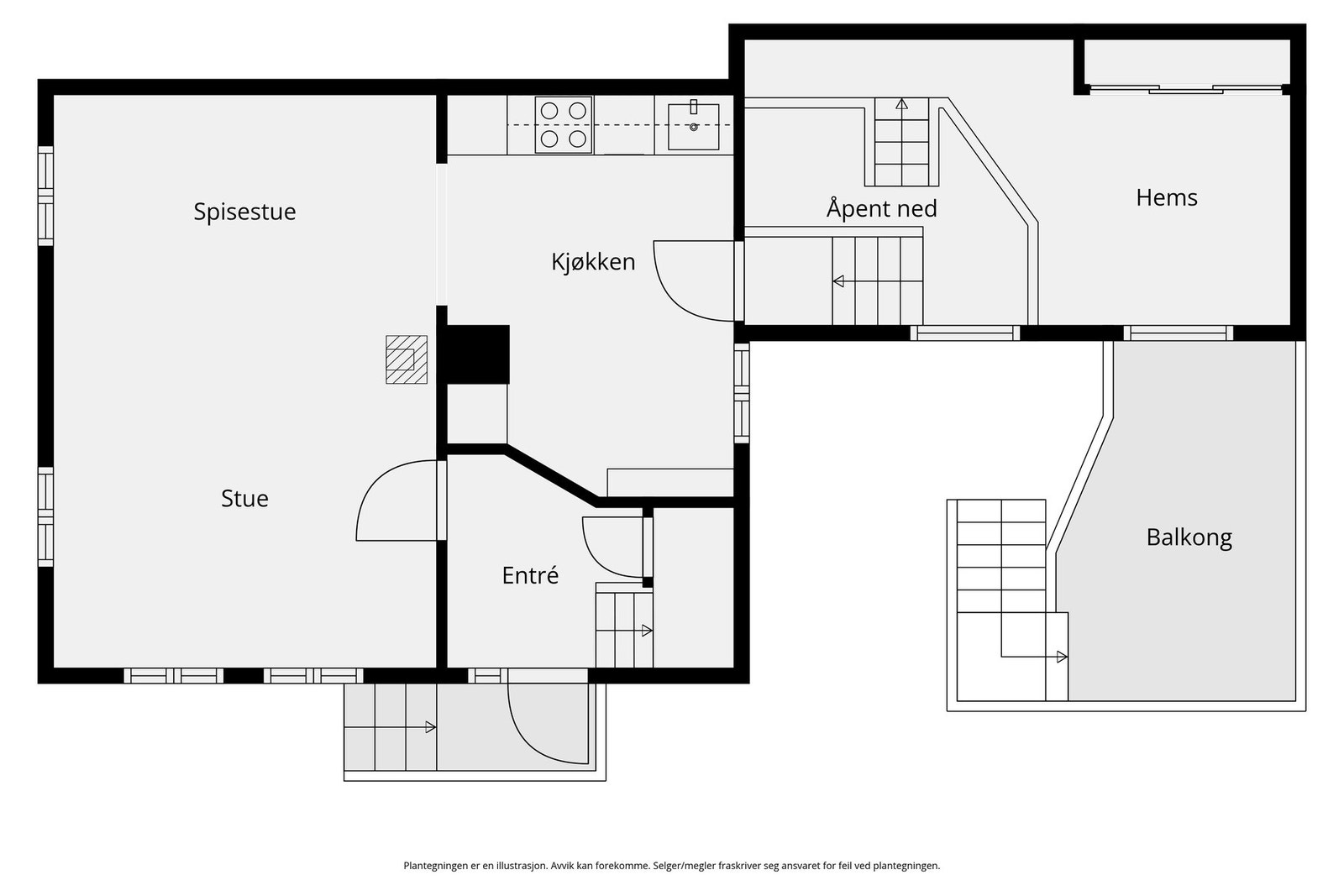 Plantegning - 1. etasje Galleribilde