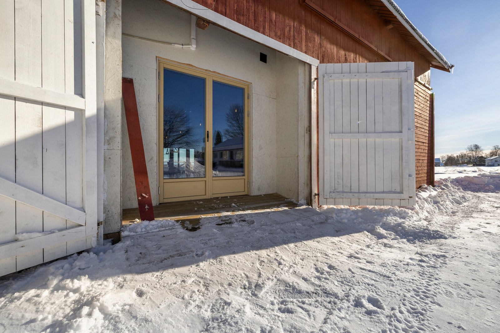 Videre har låven også et eget treningsstudio. Galleribilde