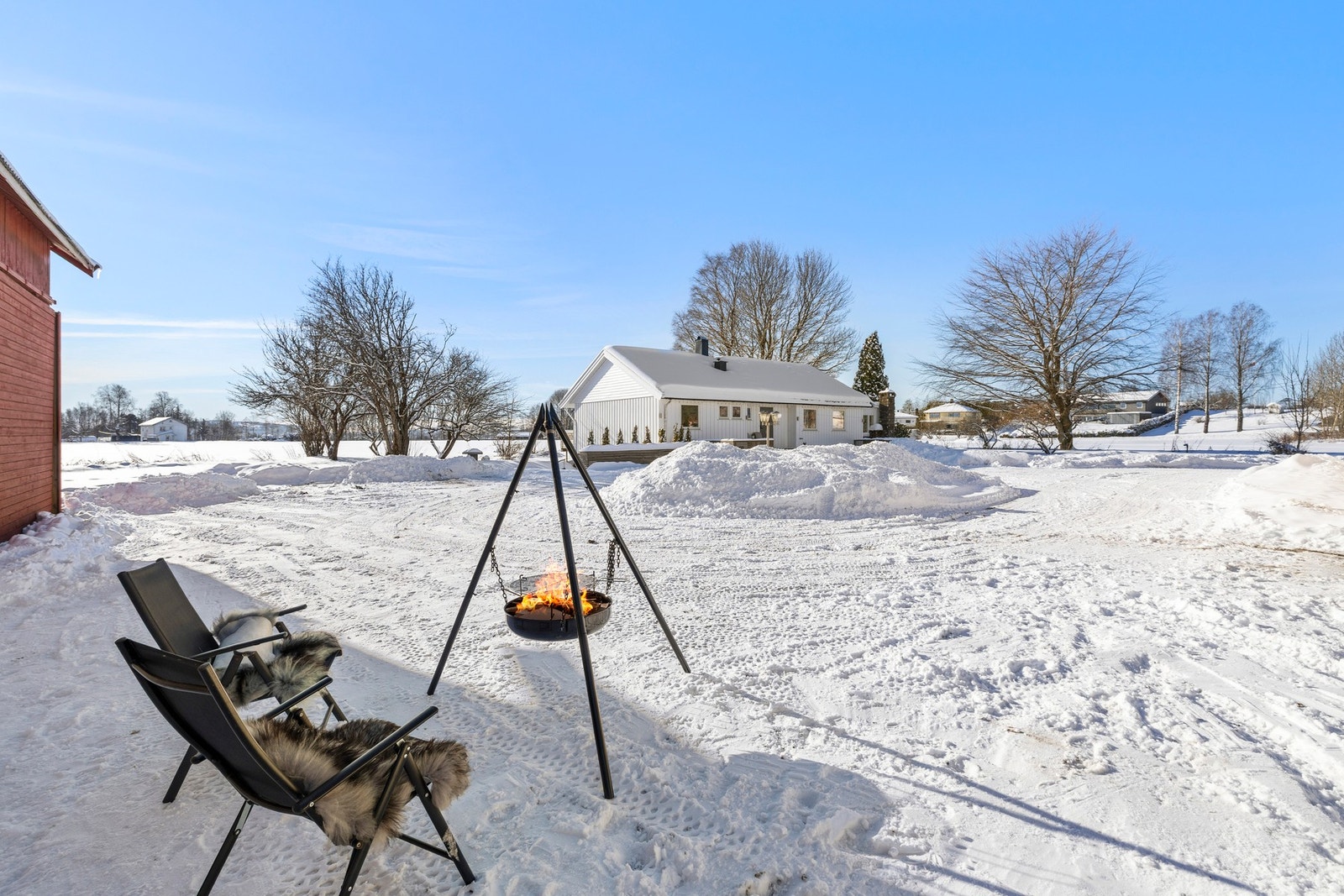 Tomten er pent opparbeidet. Galleribilde