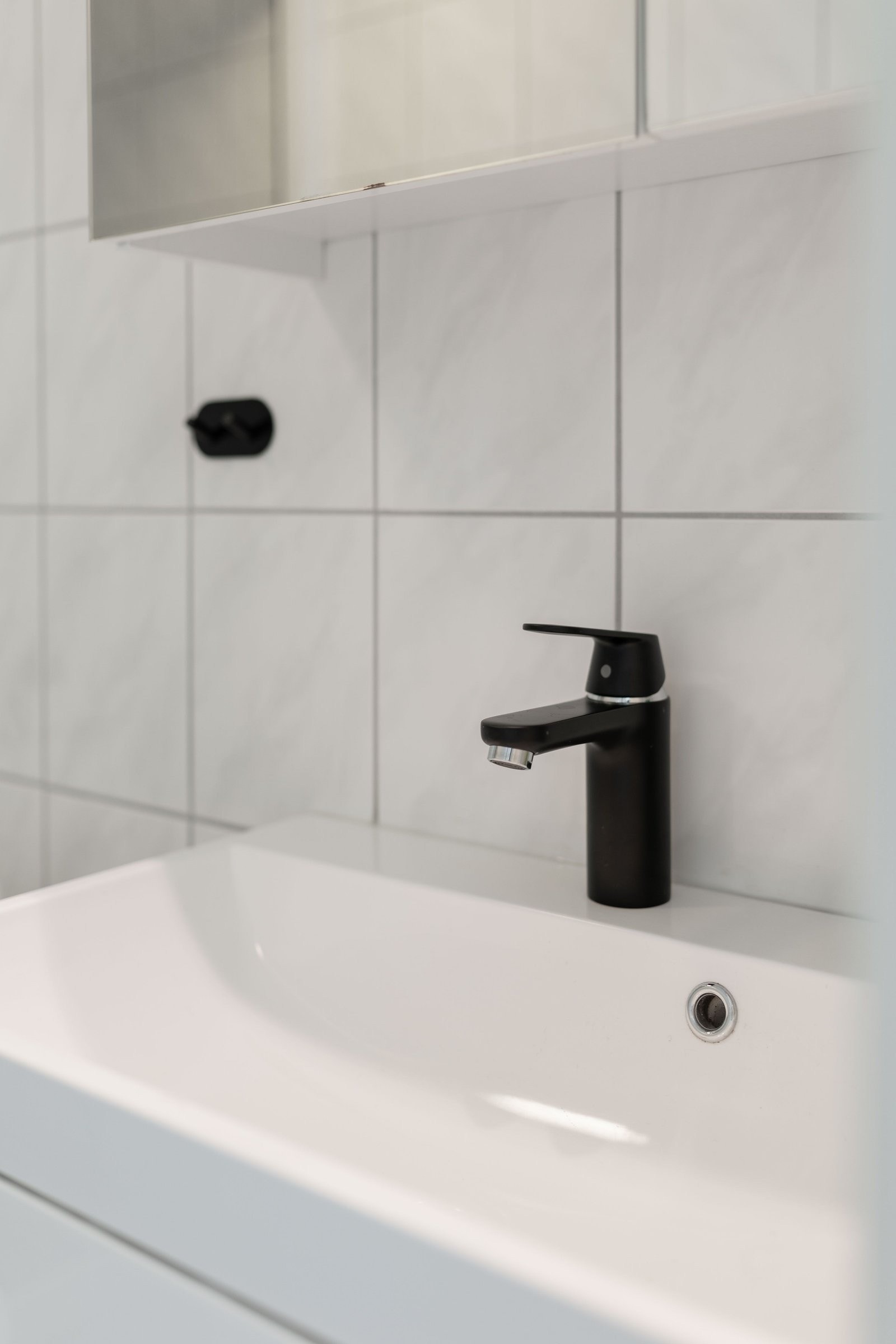 Nytt og moderne blandebatteri. Galleribilde