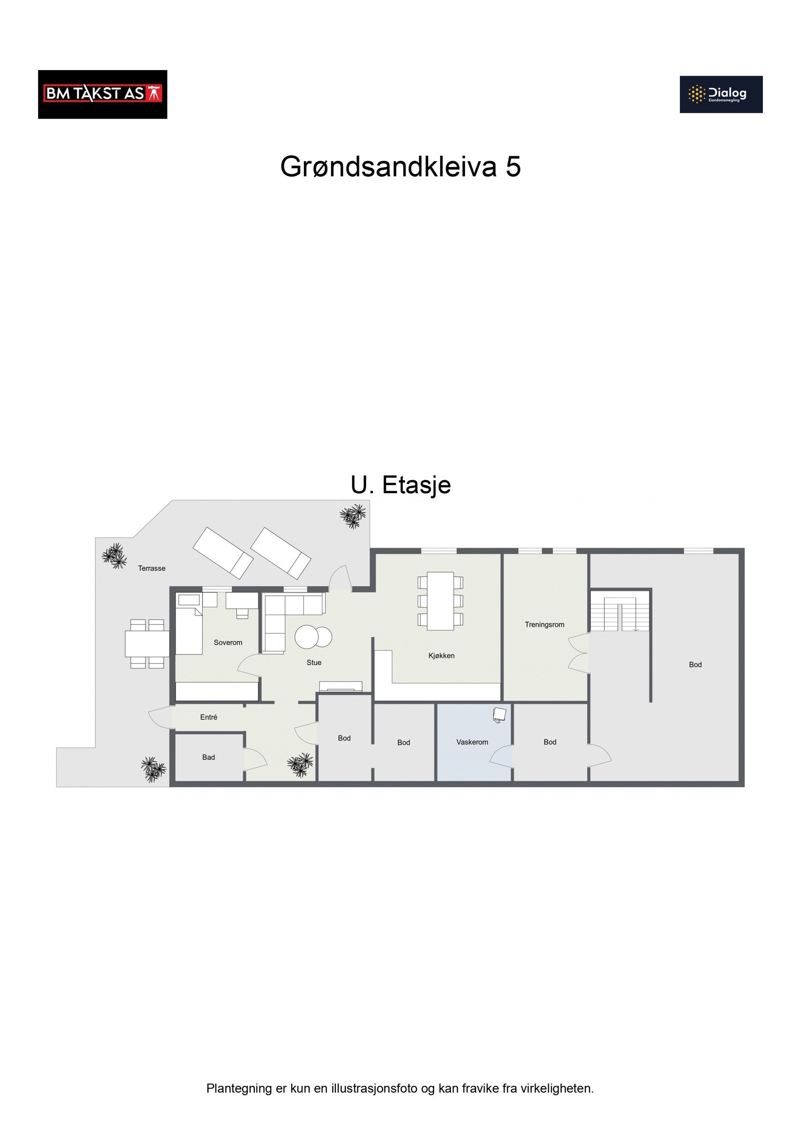 Plantegning U etasje Galleribilde