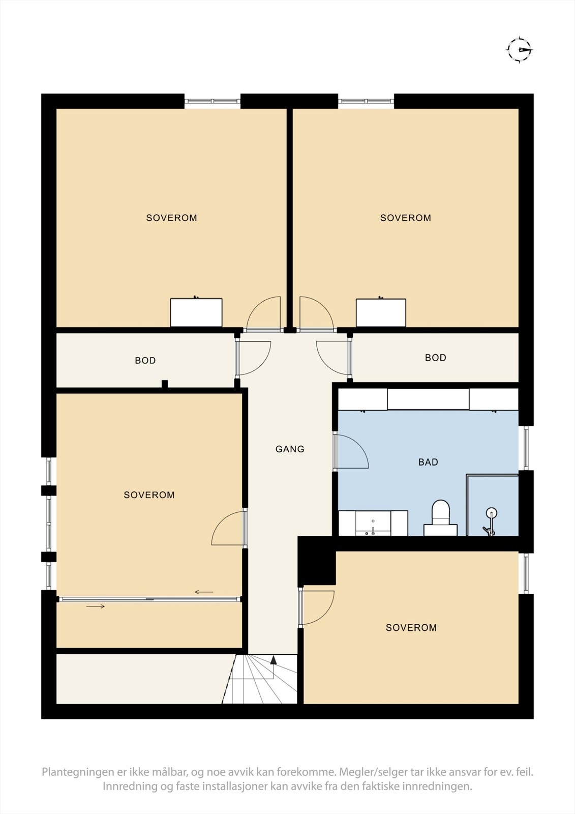 Plantegning 2. etasje Galleribilde