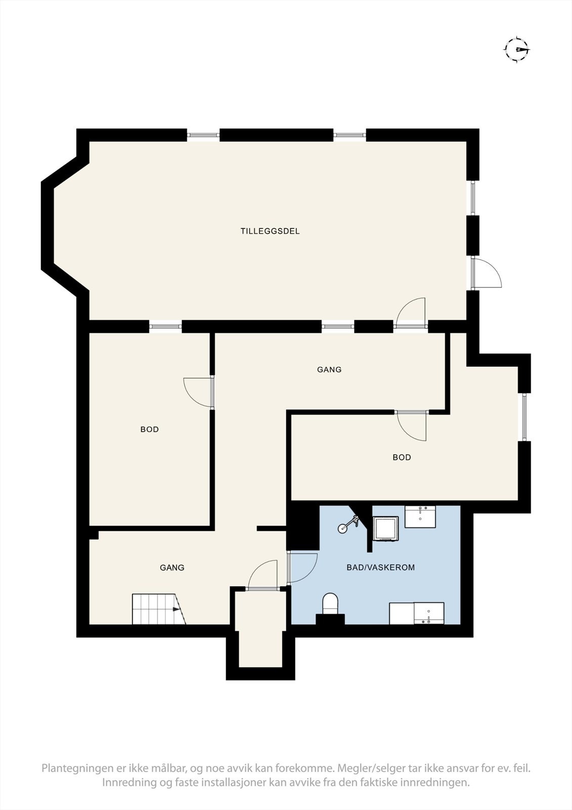 Plantegning kjeller Galleribilde