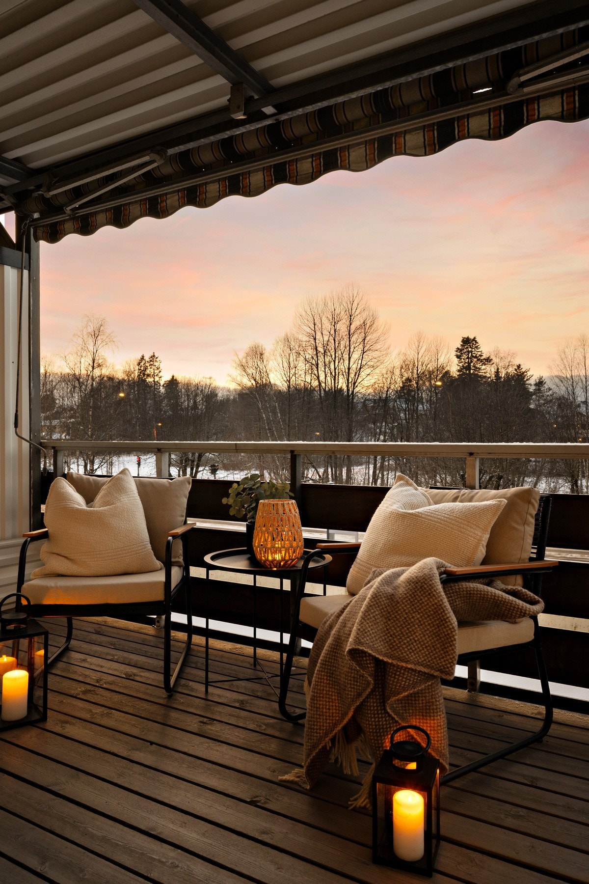 Fra balkongen har du hyggelig utsikt Galleribilde