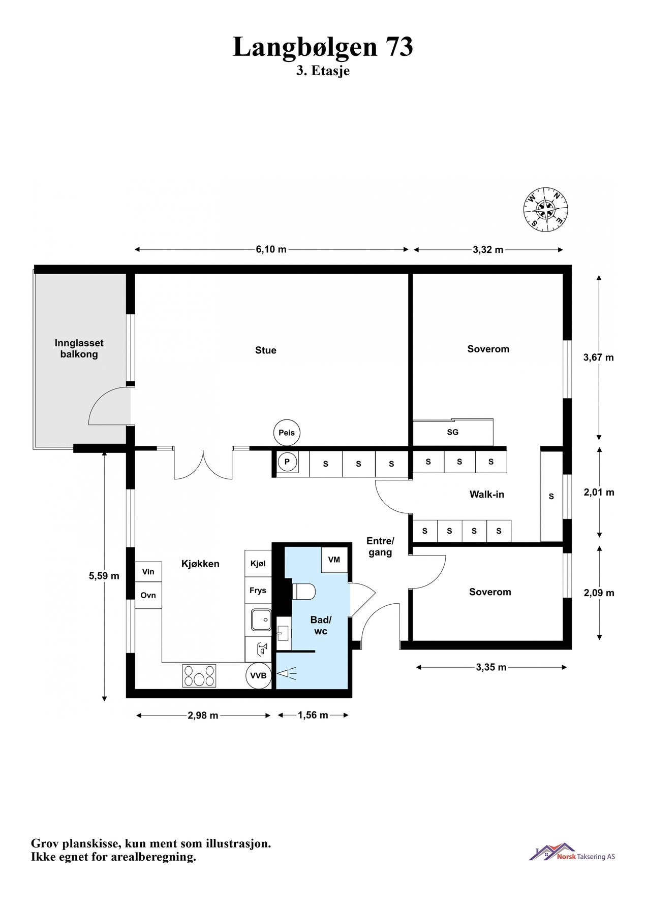 Planskisse Galleribilde