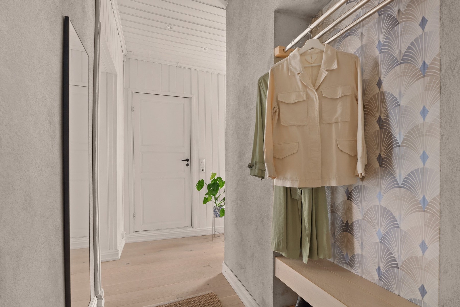 Innbydende entré med gjennomført uttrykk. Galleribilde