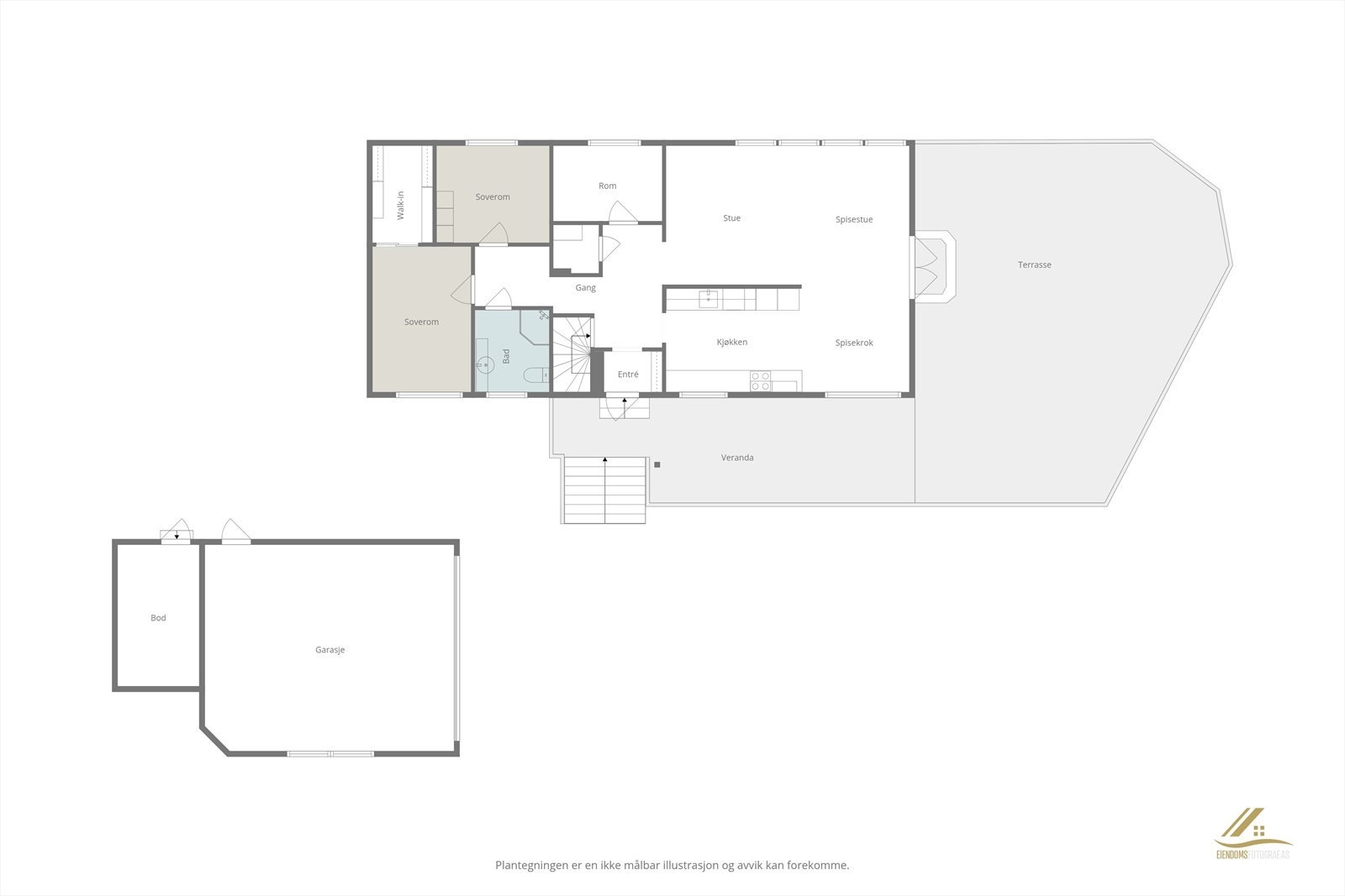 Plantegning 1.etasje. Galleribilde