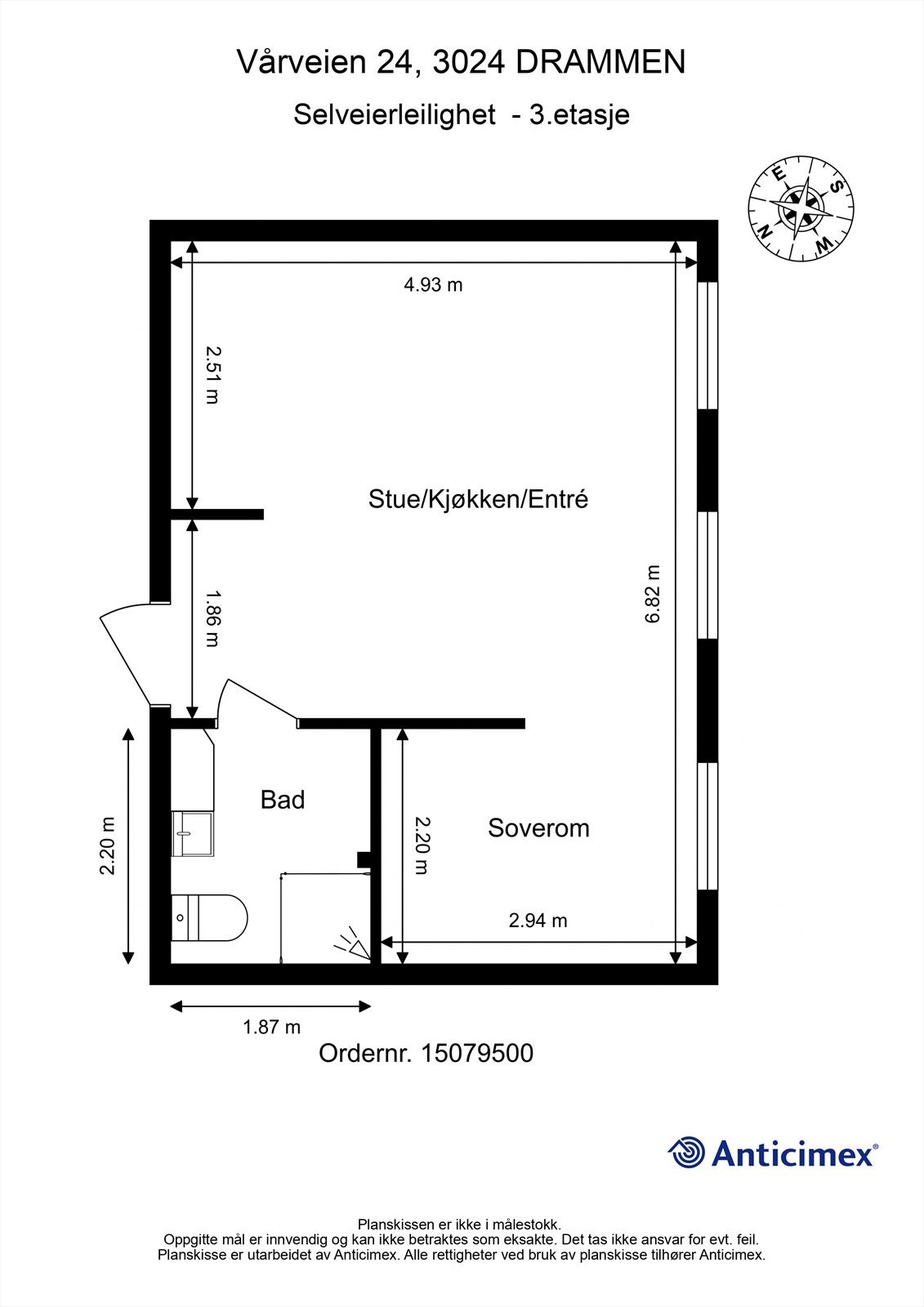 Plantegning - 3. etasje Galleribilde