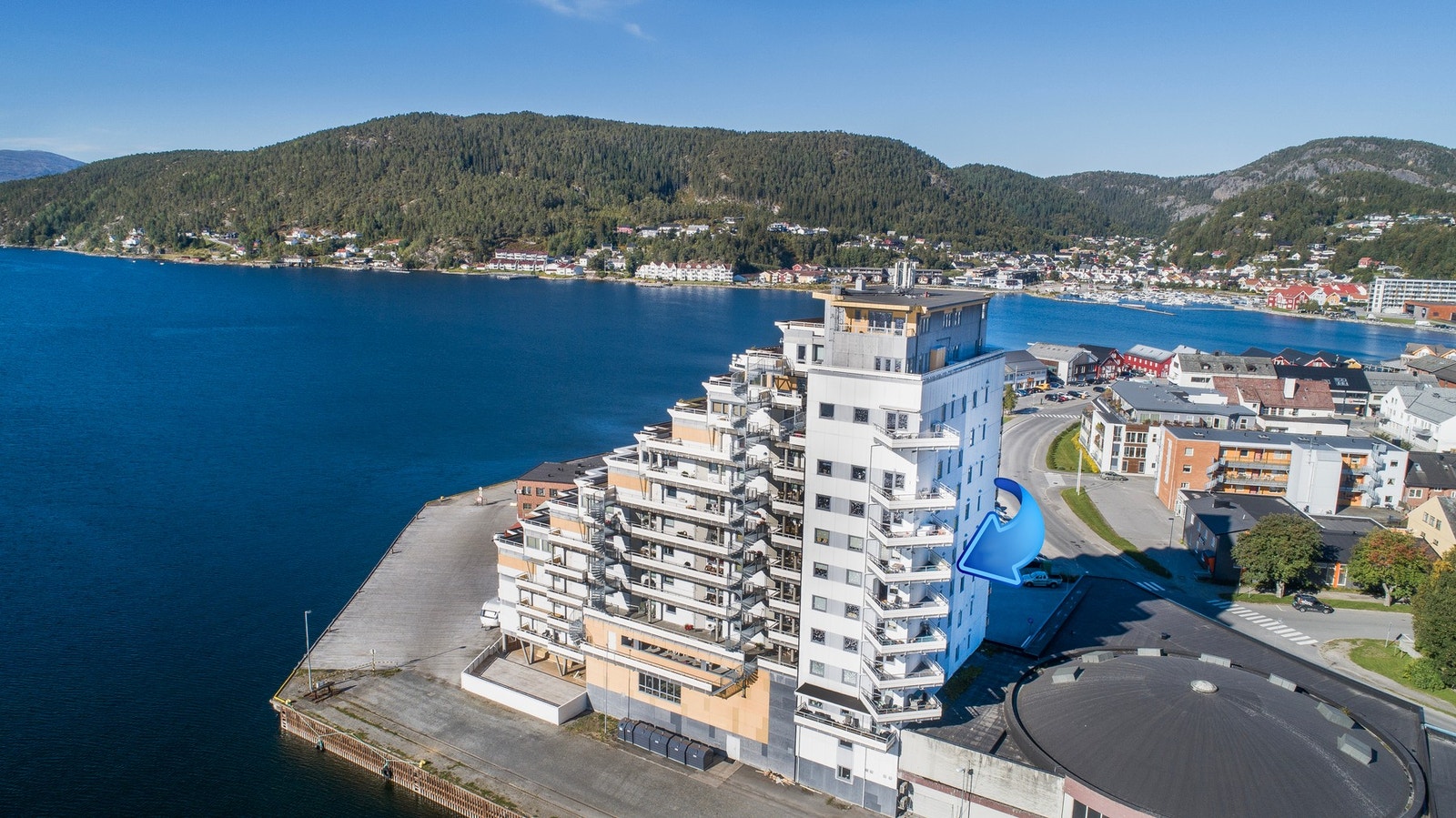 Sameiet Sjøsiden Namsos. Leiligheten ligger i 7.etasje Galleribilde