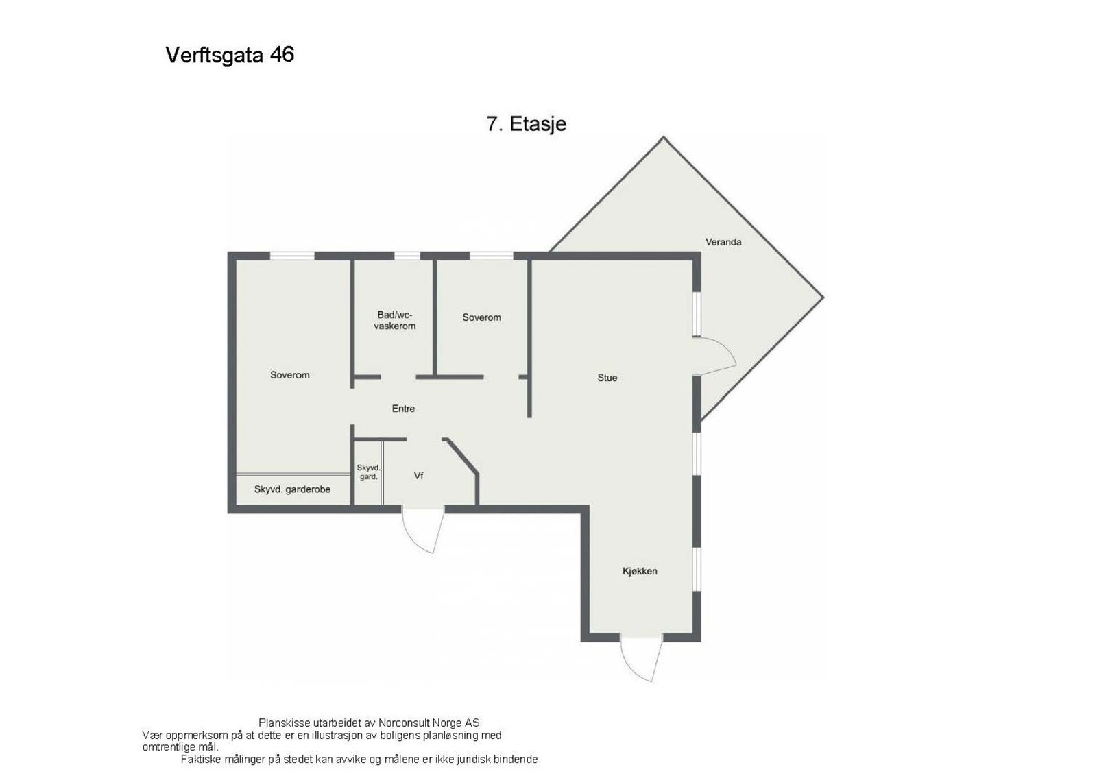 Planskisse - 7.etasje Galleribilde