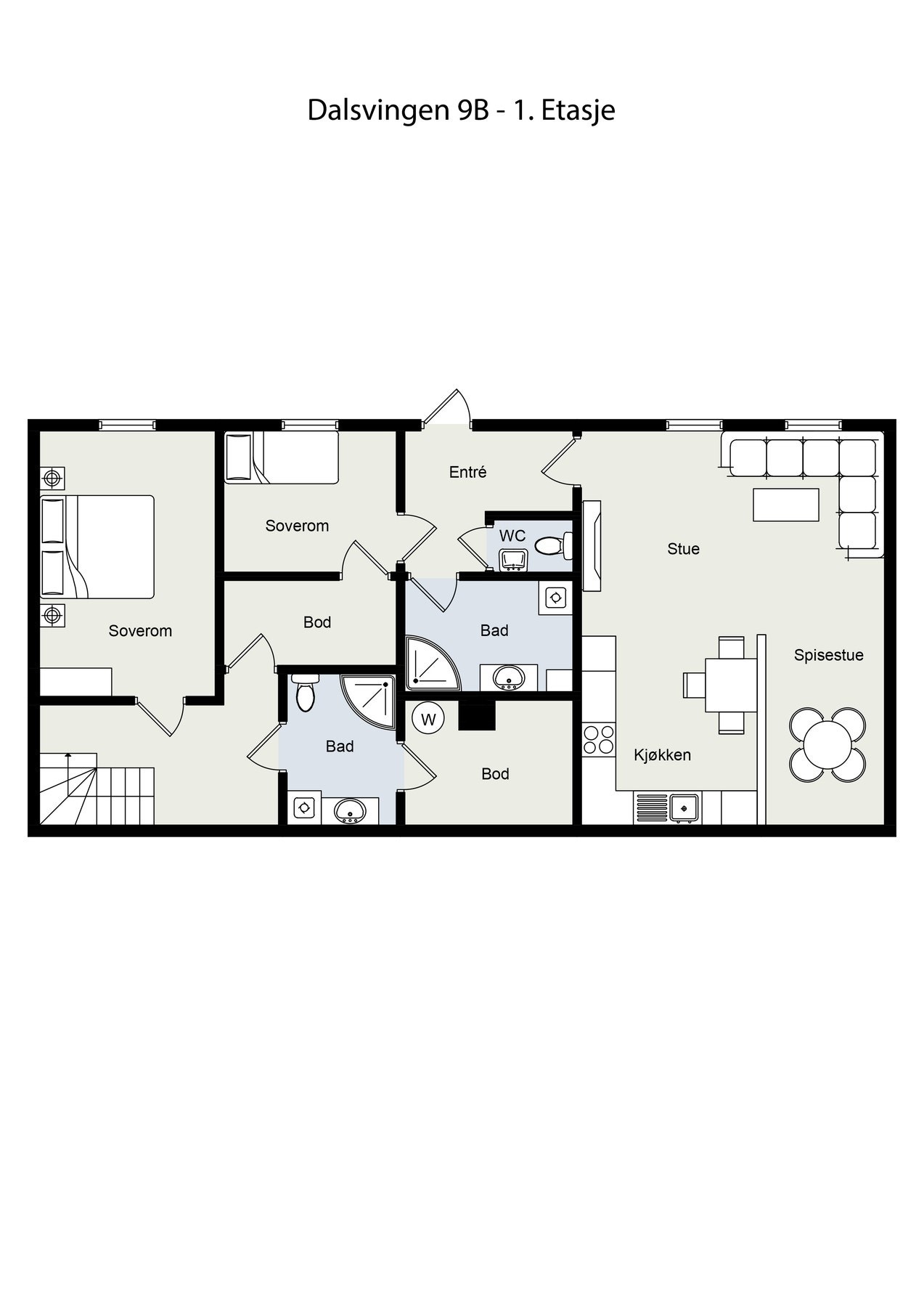 Plantegning underetasje Galleribilde