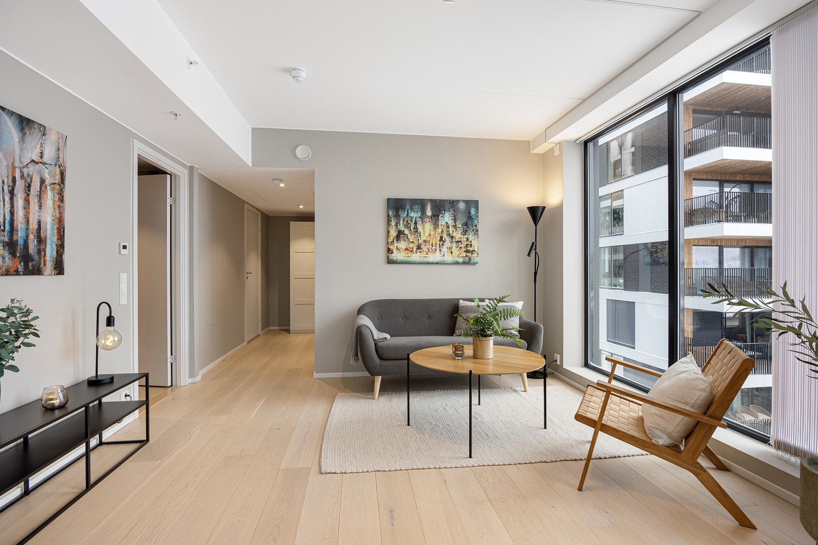 Leiligheten har balansert ventilasjon og vannbåren gulvvarme. Galleribilde