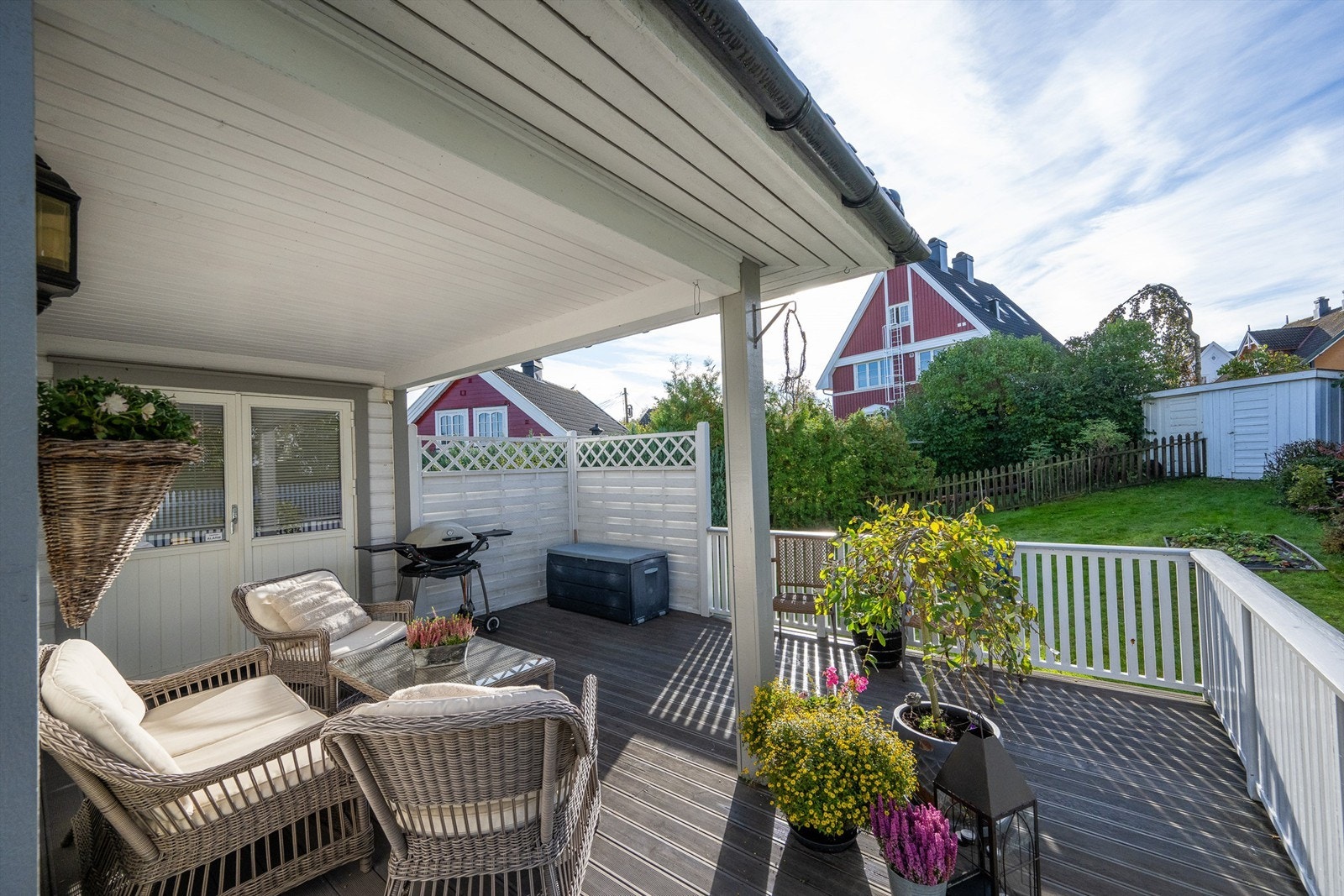 Gode solforhold på uteplassen Galleribilde