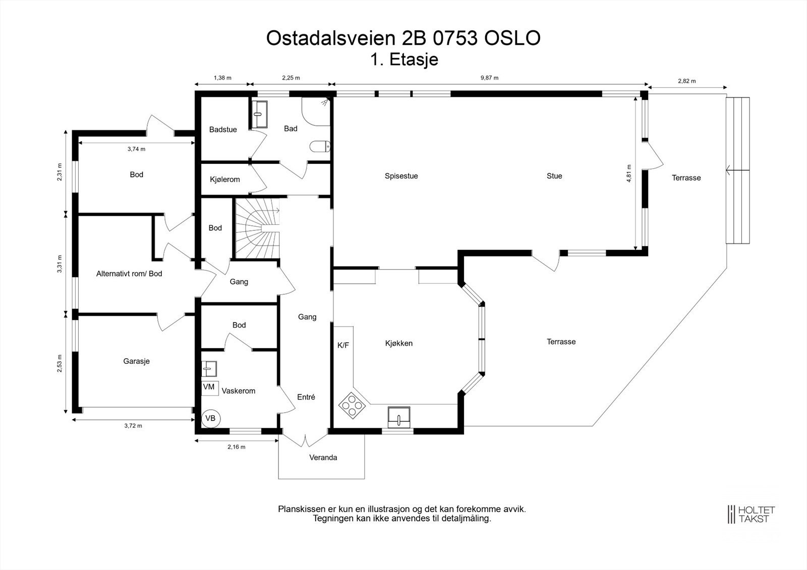 Plantegning - 1.Etasje Galleribilde