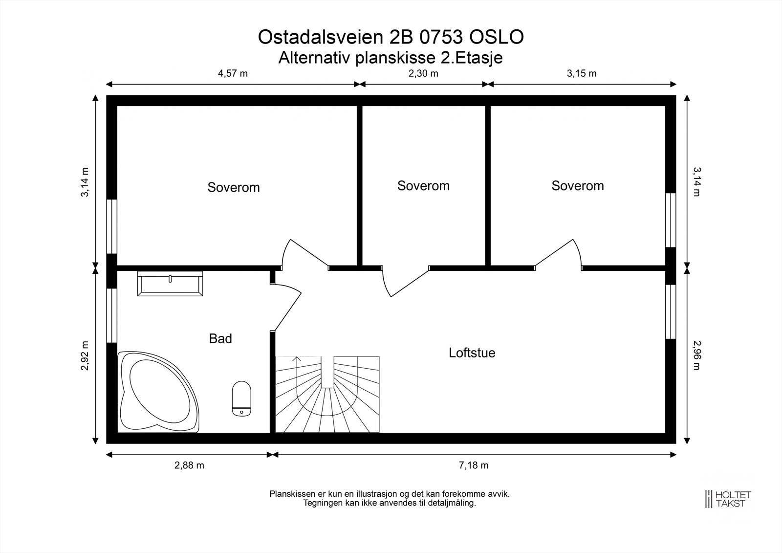 Alternativ plantegning - 2.Etasje Galleribilde